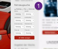 Homepage Autohandel: Neues cmsCAR-Modul „SucheBox Widget“ für die Fahrzeugpräsentation