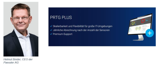 Paessler launcht PRTG PLUS und erfüllt Anforderungen großer Unternehmen