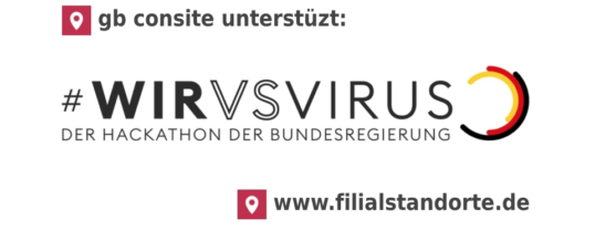 #WirvsVirus-Hackathon der Bundesregierung – gb consite hilft mit Premium-Daten