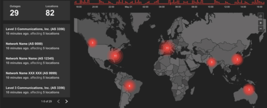 Weltweite Nutzung des Internets steigt: ThousandEyes veröffentlicht interaktive globale Live-Karte zur Visualisierung von Internetausfällen
