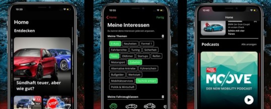 Die neue App von AUTO MOTOR UND SPORT bündelt jetzt mit „Mein AMS“-Funktion individuelle Themenangebote
