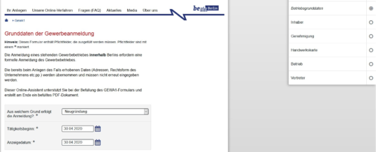 Berliner Wirtschaftsverwaltung setzt mit Unterstützung der DSV Service neuen Standard für Online-Gewerbeanzeigen termingerecht um