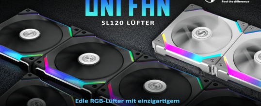 Neu bei Caseking: Lian Li UNI FAN SL120 Daisy-Chain-Fans