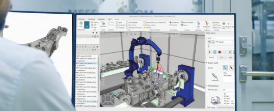 Einfache simulationsbasierte Offline-Programmierung von Roboterzellen mit DUALIS