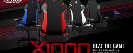 Neu bei Caseking: Die Nitro Concepts X1000 Gaming-Stühle!