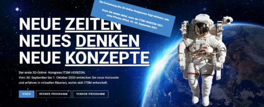 IT-Kongress „ITSM Horizon“ findet auch 2021 virtuell statt