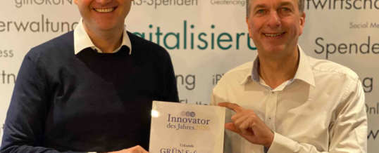 GRÜN Software Group erhält Auszeichnung „Innovator des Jahres 2020“
