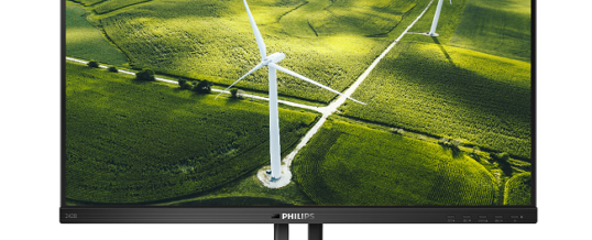 Supergrün, sparsam und doch voller Profi-Power: der 24″ Monitor Philips 242B1G