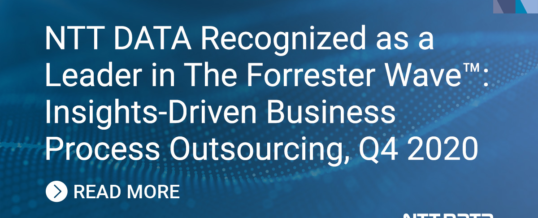 Forrester zeichnet NTT DATA als Leader bei Insights-Driven Business Process Outsourcing aus