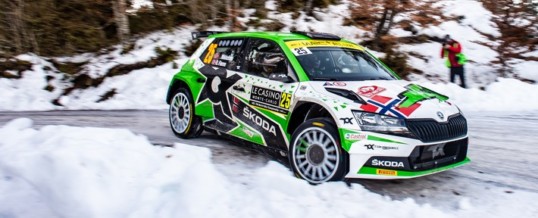 Arctic Rallye Finnland: WRC2-Tabellenführer Andreas Mikkelsen trifft im ŠKODA FABIA Rally2 evo auf starke Konkurrenz