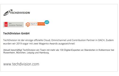 TechDivision ist größter und führender Magento Partner in der DACH-Region