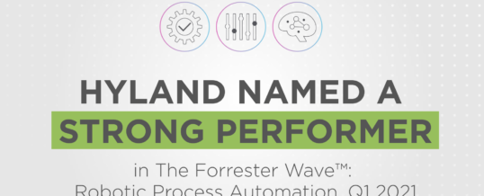 Hyland ist „Strong Performer“ im Forrester Wave Report für Robotic Process Automation