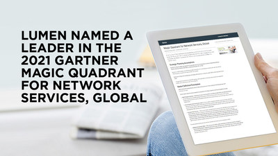 Gartner Magic Quadrant 2021: Lumen zum führenden Anbieter für weltweite Netzwerkdienste ernannt