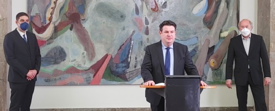 Bundesminister Hubertus Heil und Bundesministerin Anja Karliczek ehren die Vorbilder der Weiterbildung 2021