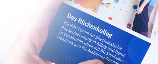 Gesunde Belastung – Rückentraining der BG BAU