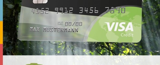 500 Fußballfelder Wald dank der grünen Visa Kreditkarte awa7®