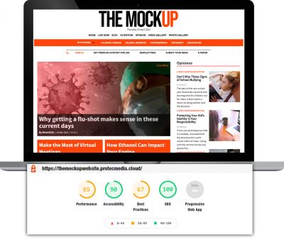Das CMS von Protecmedia erzielt 100% SEO Performance bei Google Lighthouse
