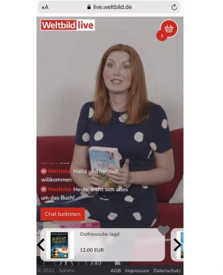 Live-Shopping während der Buchmesse mit solisho