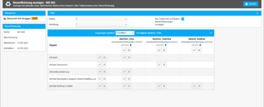 tenfold 2021 R2: Neues Plugin und erweiterte Microsoft® 365-Unterstützung für noch schnelleres Berechtigungsmanagement