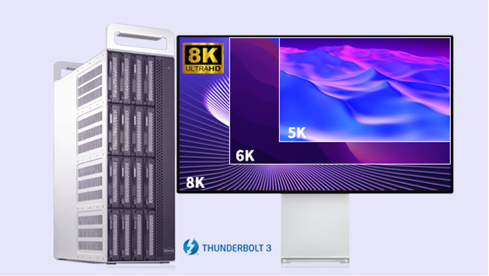 Keine Angst vor 8K Footage, Editing oder Farbanpassung Schneller Speicher im Turmdesign für DIT-Abläufe