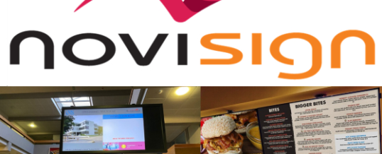 NoviSign-kostenlose Digital Lösungen für Gastro- und Bildungsbranche