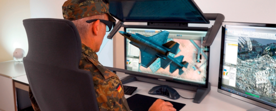 Stereoskopische Desktop-Monitore für den Militäreinsatz: Jetzt nach NATO-Standard abgeschirmt und verzont