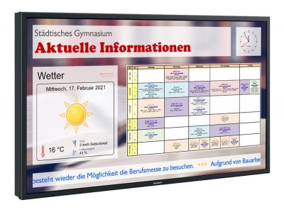Bildschirm statt Schwarzes Brett: Lösung zur Digitalisierung in Schulen