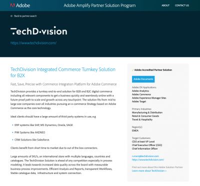TechDivision veröffentlicht Adobe akkreditierte Commerce Integration Platform