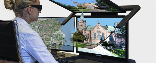 Terrasolid kartiert die Welt in 3D – 3D PluraView Monitore visualisieren in Stereo