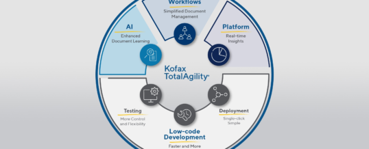 Kofax TotalAgility strafft Entwicklung, Einsatz und Verwaltung von inhaltsintensiven Workflows