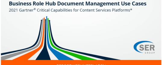 SER erhält Bestnoten von Gartner in „Content and Process Automation“ und „Business Role Hub Document Management“