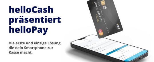 Die digitale Registrierkasse helloCash mit Bezahlfunktion helloPay direkt am Handy