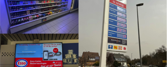 NoviSign Digital Signage Software bei Esso-Center im Einsatz