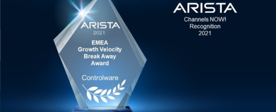 Controlware erhält Arista EMEA Growth Velocity Break Away Award