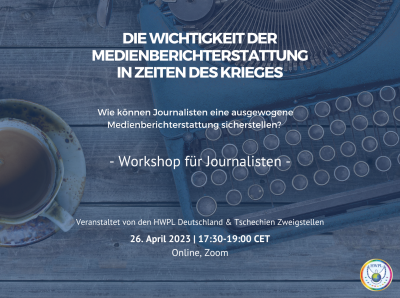 HWPL Deutschland e.V. organisiert ersten Workshop zum Thema Friedensjournalismus