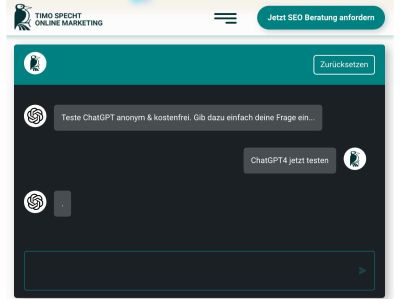 ChatGPT Tool – Anonym und ohne Anmeldung: Specht GmbH erweitert sein Angebot um ein kostenloses Tool