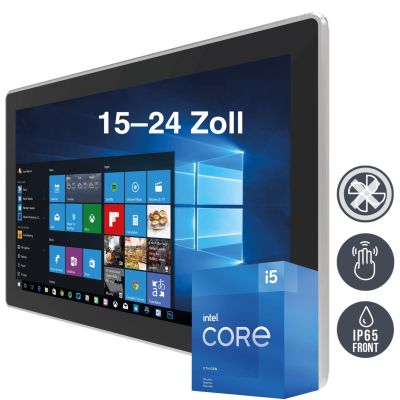 Robust und zukunftsfähig: Multitouch-Panel-PCs mit stabiler Aluminium-Front und Intel®-Tiger-Lake-CPU